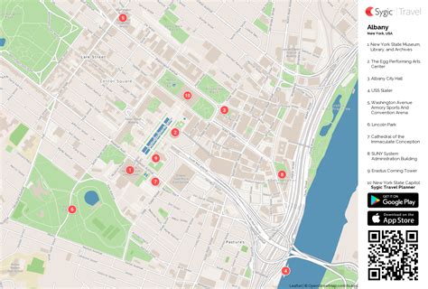 albany tourist map.